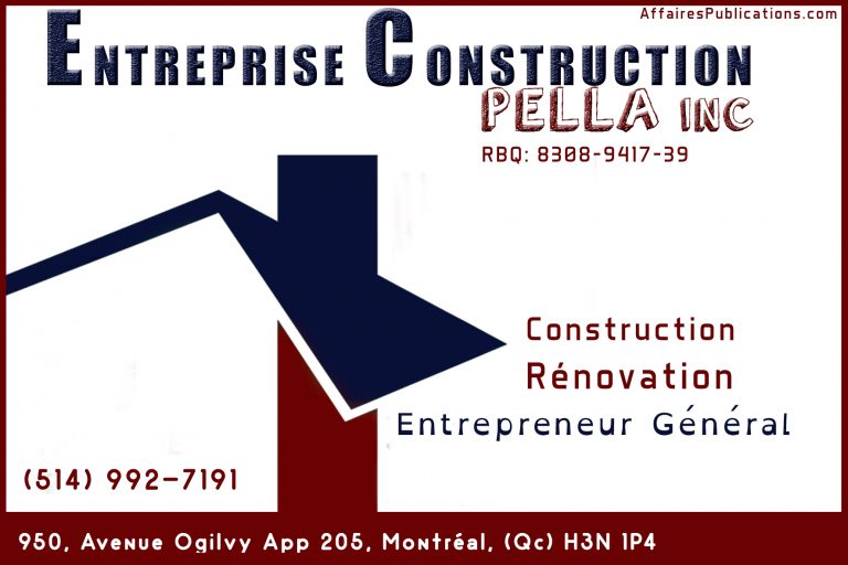 ENTREPRISE DE CONSTRUCTION PELLA INC