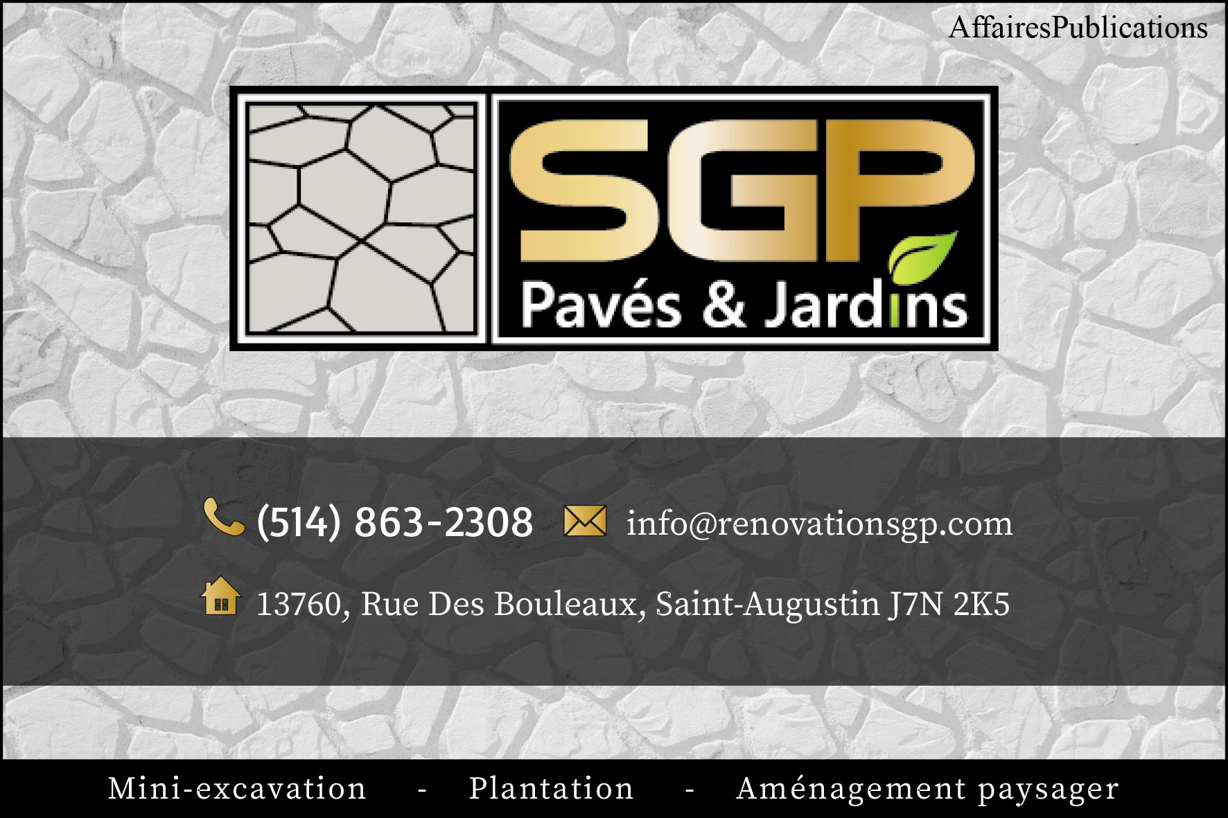 RÉNOVATIONS SGP INC