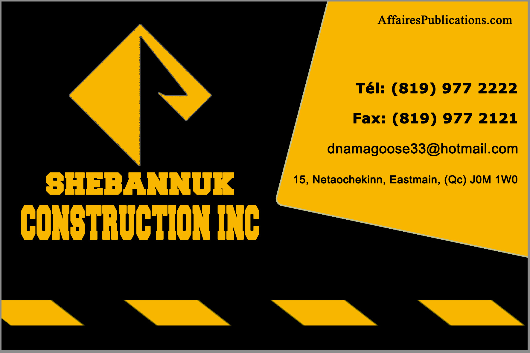 SHEBANNUK CONSTRUCTION INC