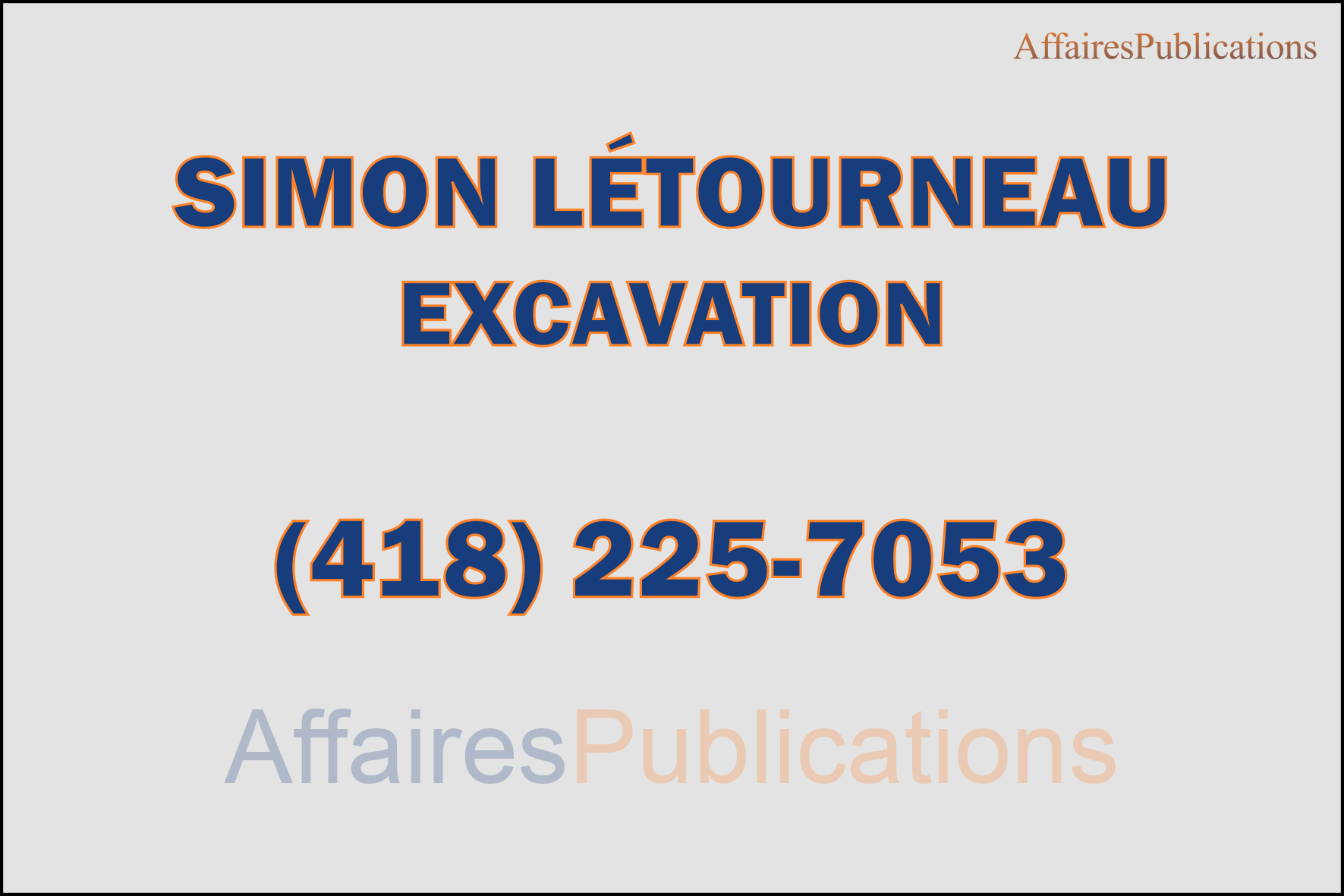 SIMON LÉTOURNEAU EXCAVATION