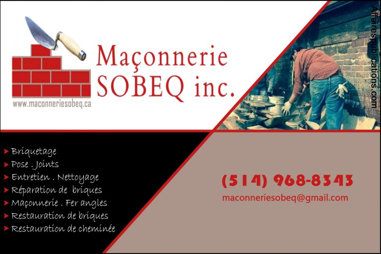 MAÇONNERIE SOBEQ INC