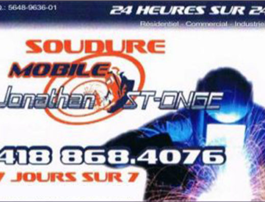 SOUDURE MOBILE JONATHAN ST-ONGE