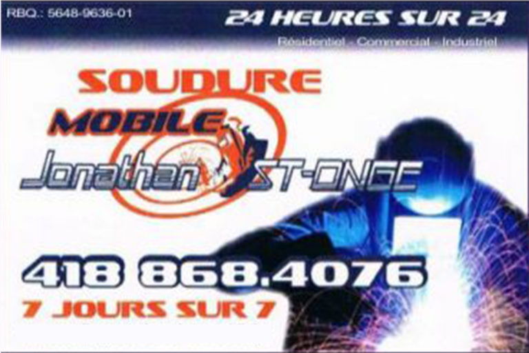 SOUDURE MOBILE JONATHAN ST-ONGE