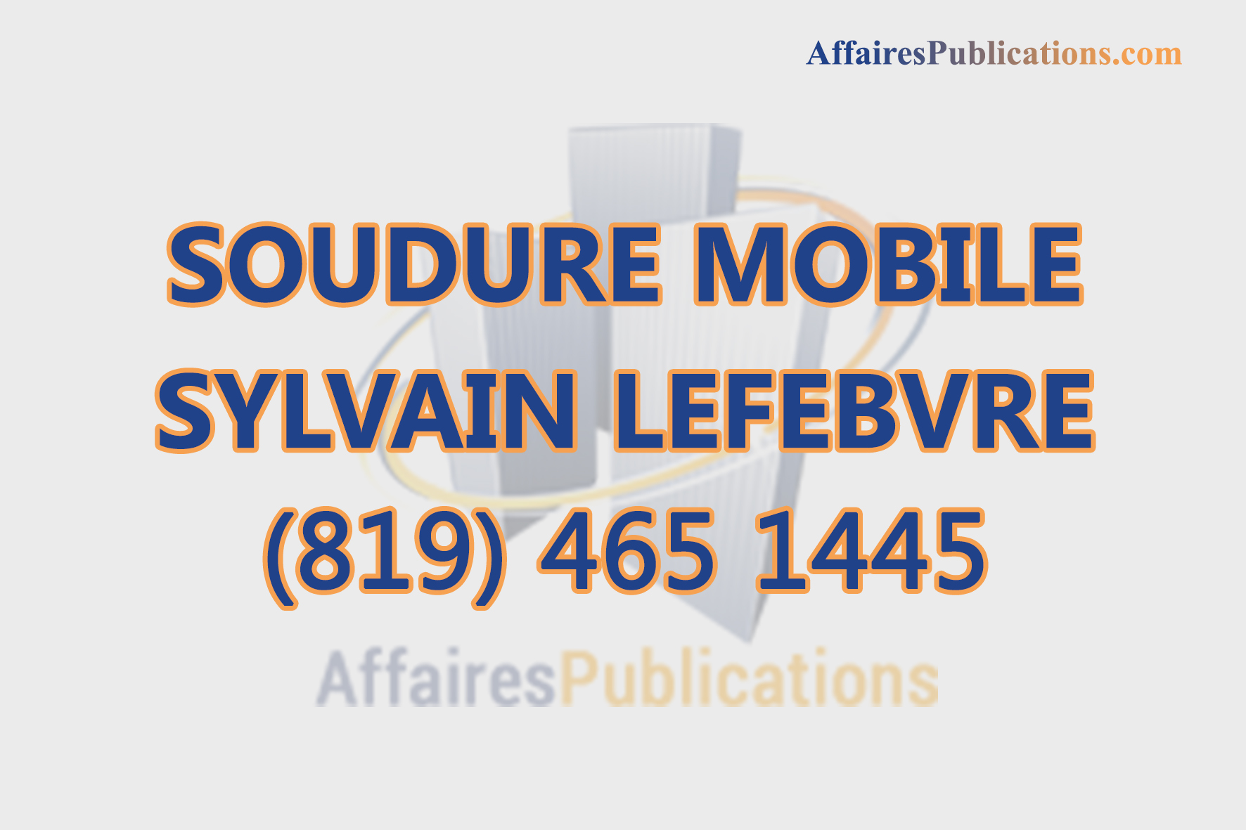 SOUDURE MOBILE SYLVAIN LEFEBVRE