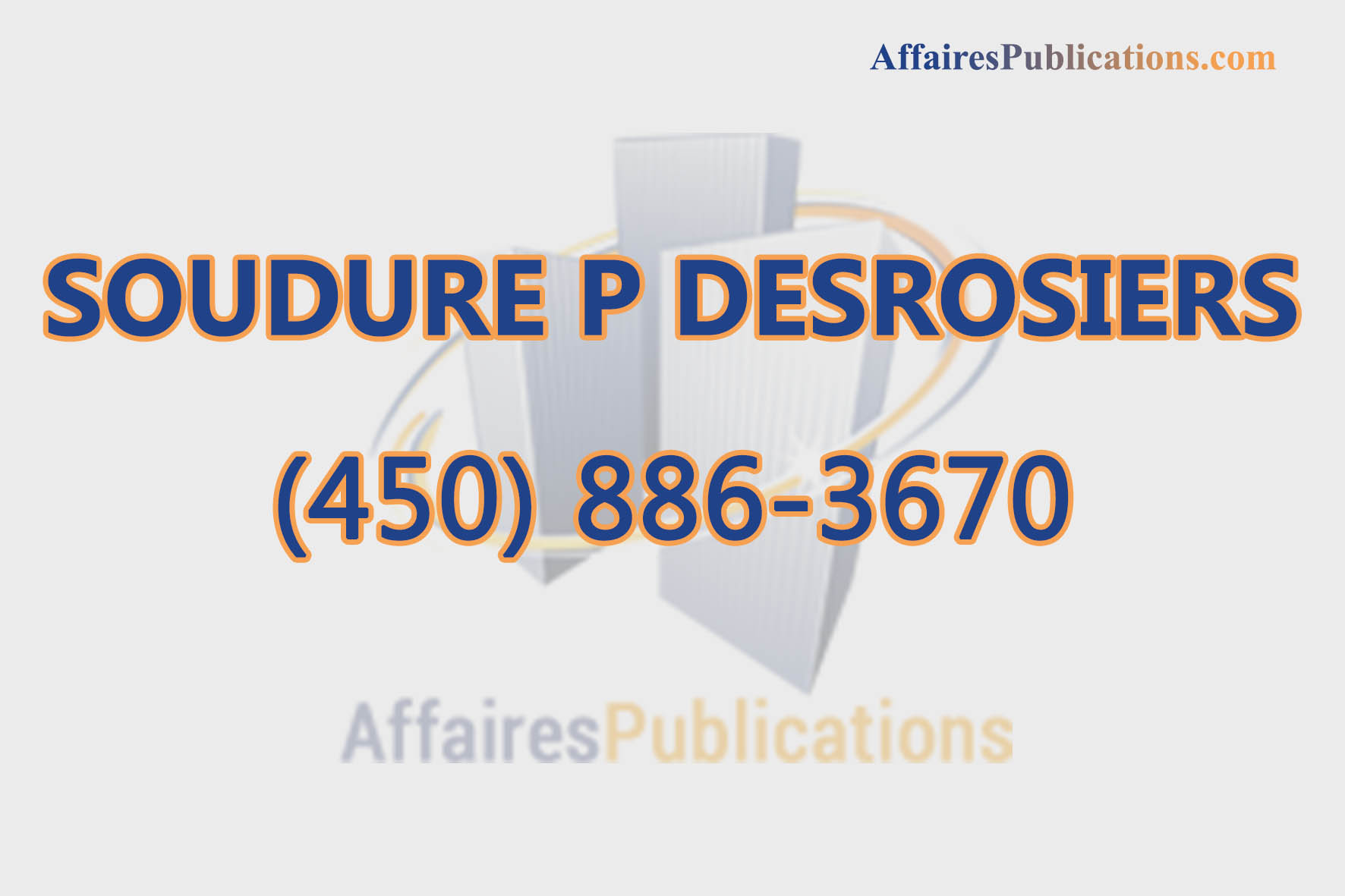 SOUDURE P DESROSIERS