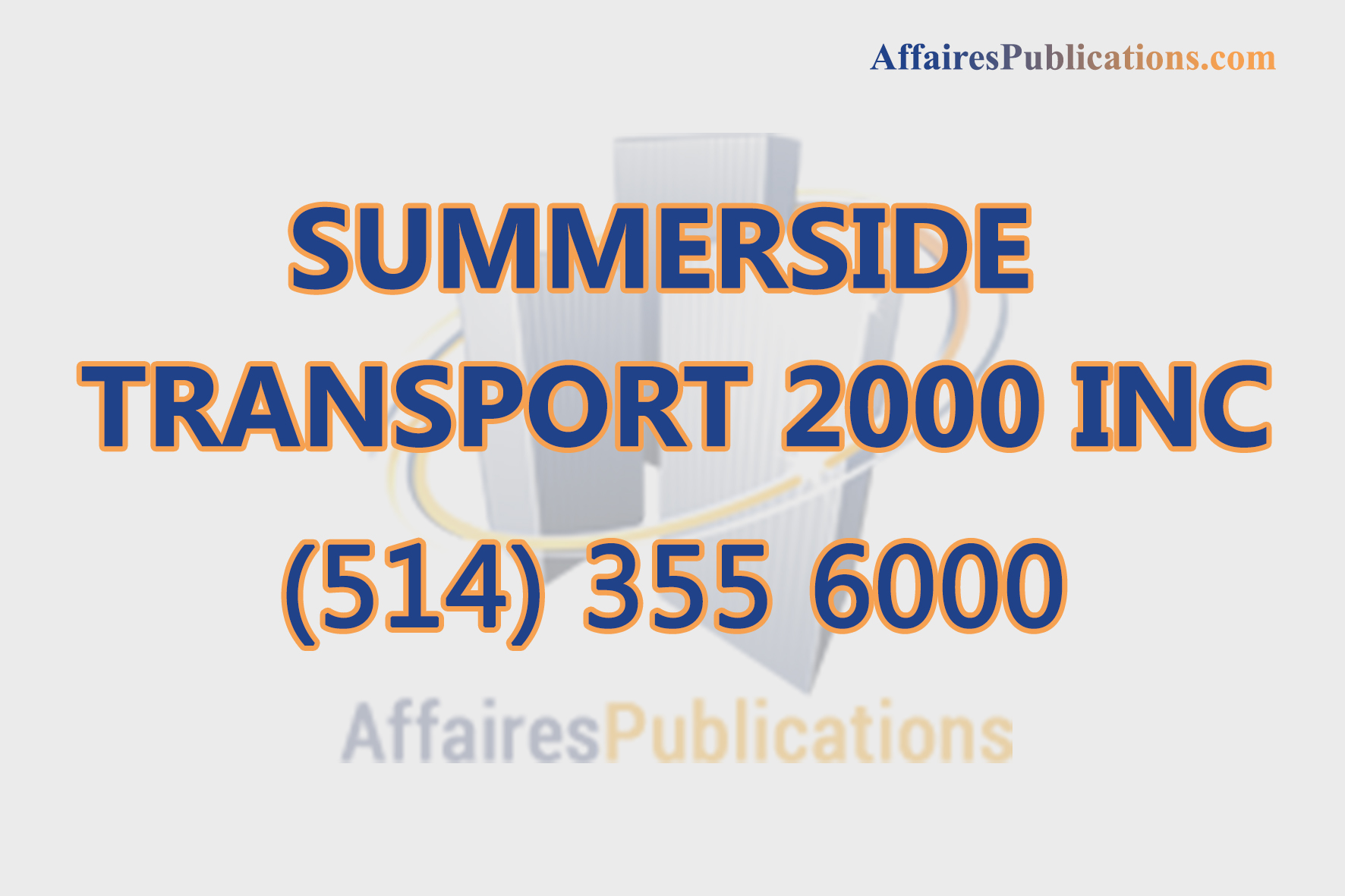 SUMMERSIDE TRANSPORT 2000 INC