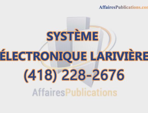 SYSTÈME ÉLECTRONIQUE LARIVIÈRE