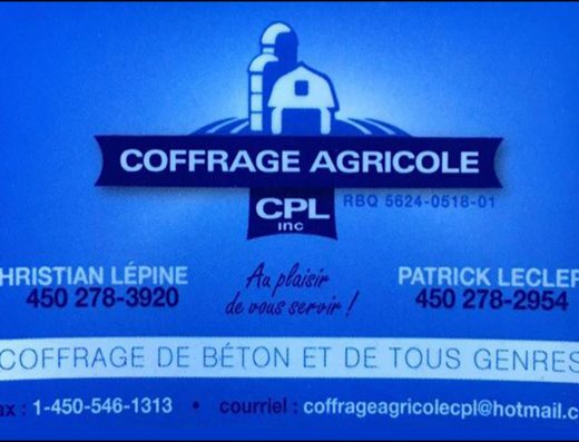 COFFRAGE AGRICOLE CPL
