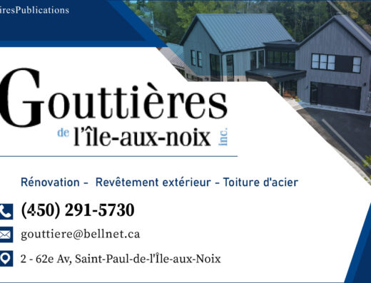 GOUTTIÉRES DE L&rsquo;ILE AUX NOIX INC