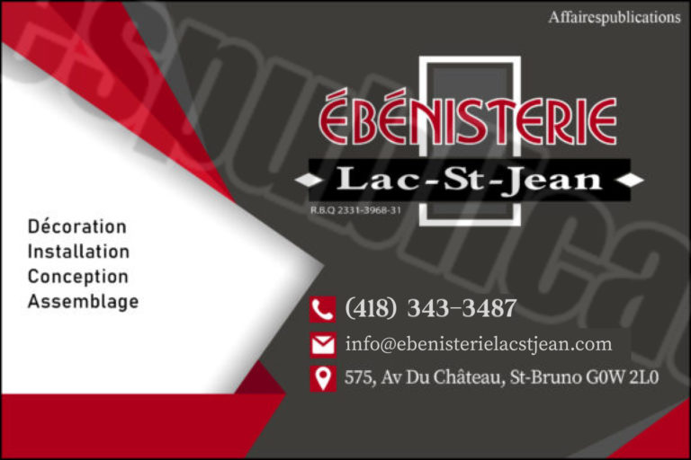 ÉBÉNISTERIE LAC ST-JEAN