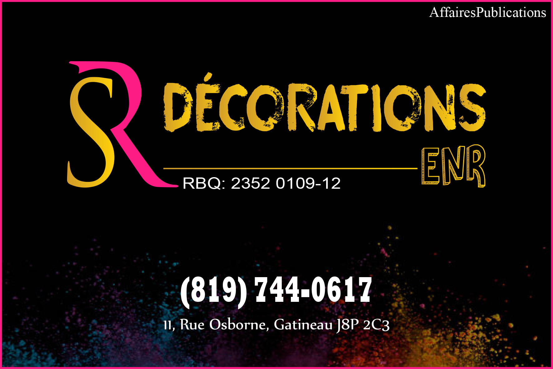 DÉCORATIONS S & R ENR