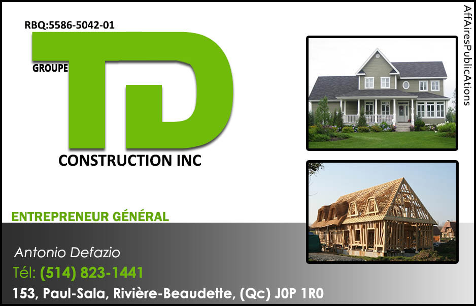 GROUPE TD CONSTRUCTION INC
