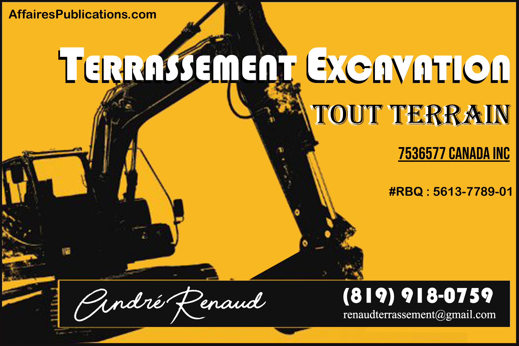TERRASSEMENT EXCAVATION TOUT TERRAIN