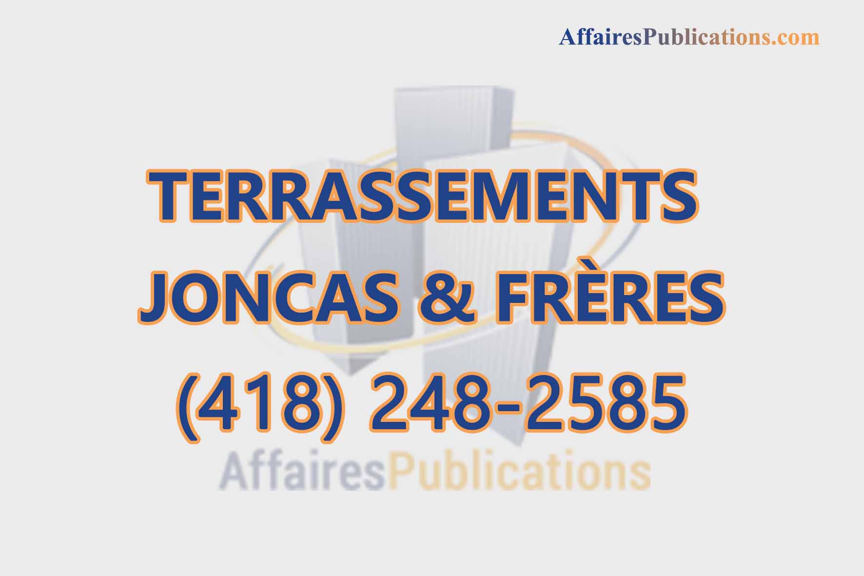 TERRASSEMENTS JONCAS ET FRÈRES