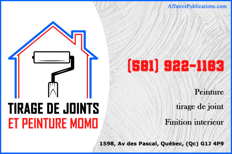 TIRAGE DE JOINTS ET PEINTURE MOMO