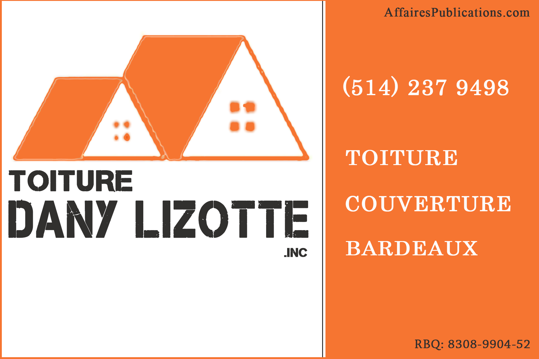 TOITURE DANY LIZOTTE