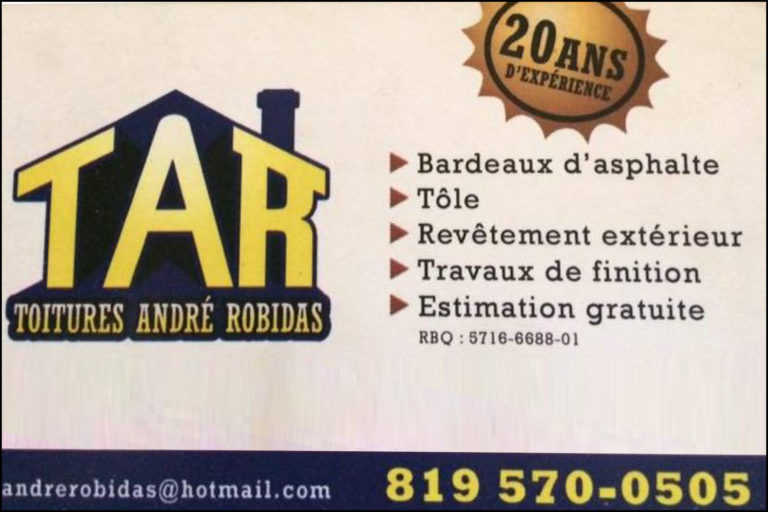 TOITURES ANDRÉ ROBIDAS
