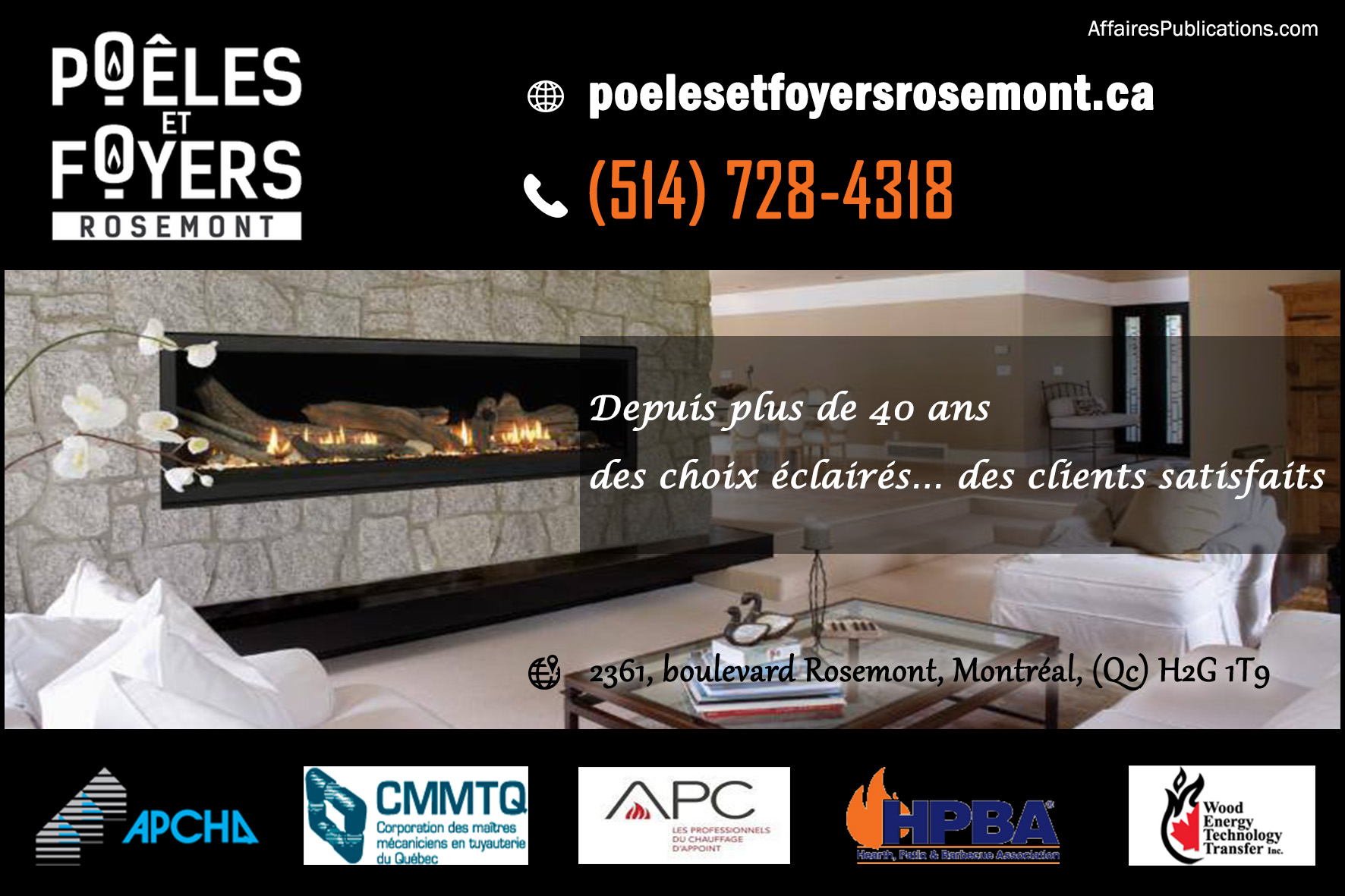 POÊLES ET FOYERS ROSEMONT INC