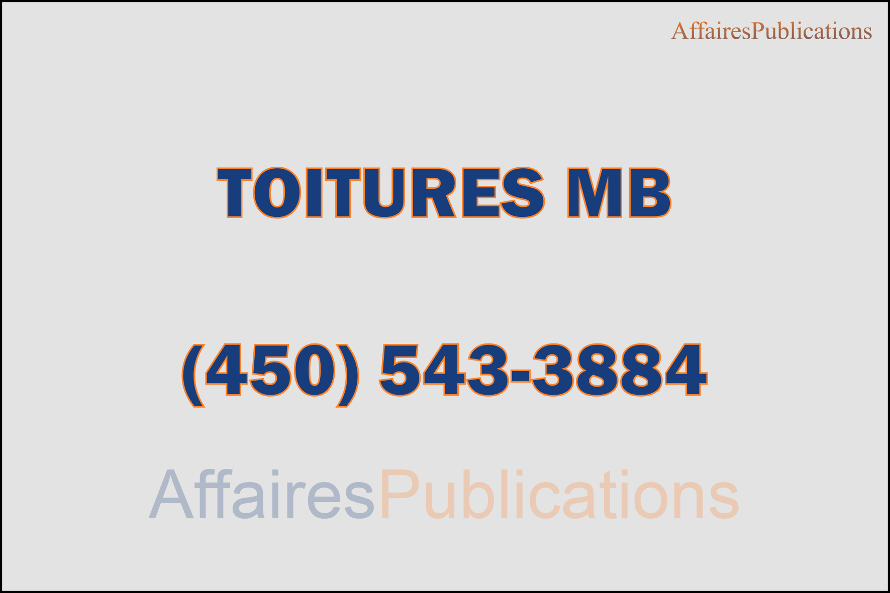 TOITURES MB