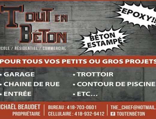 TOUT EN BÉTON