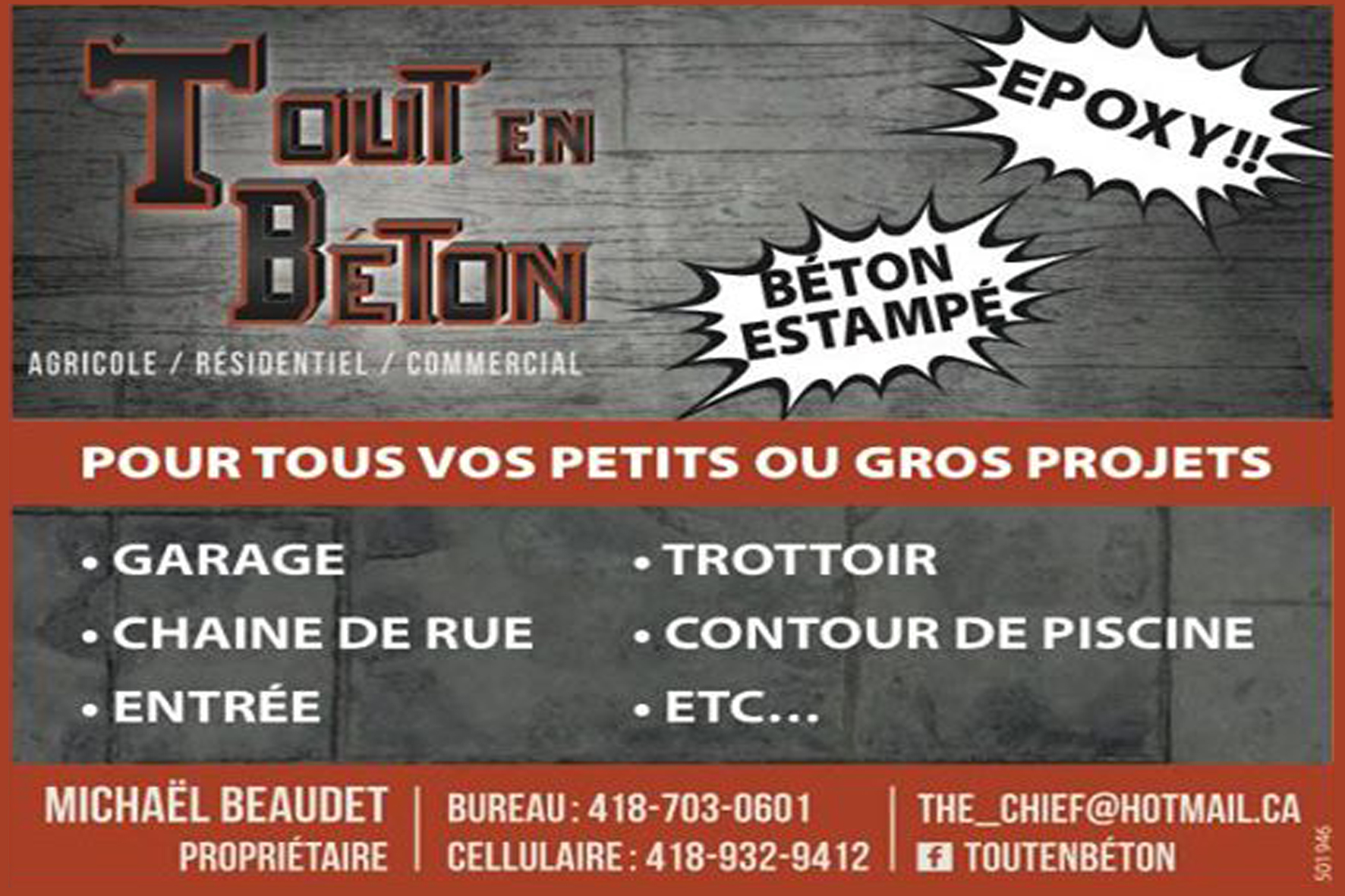 TOUT EN BÉTON
