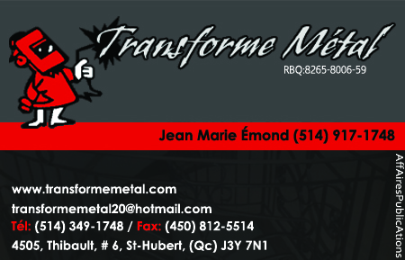 TRANSFORME MÉTAL INC
