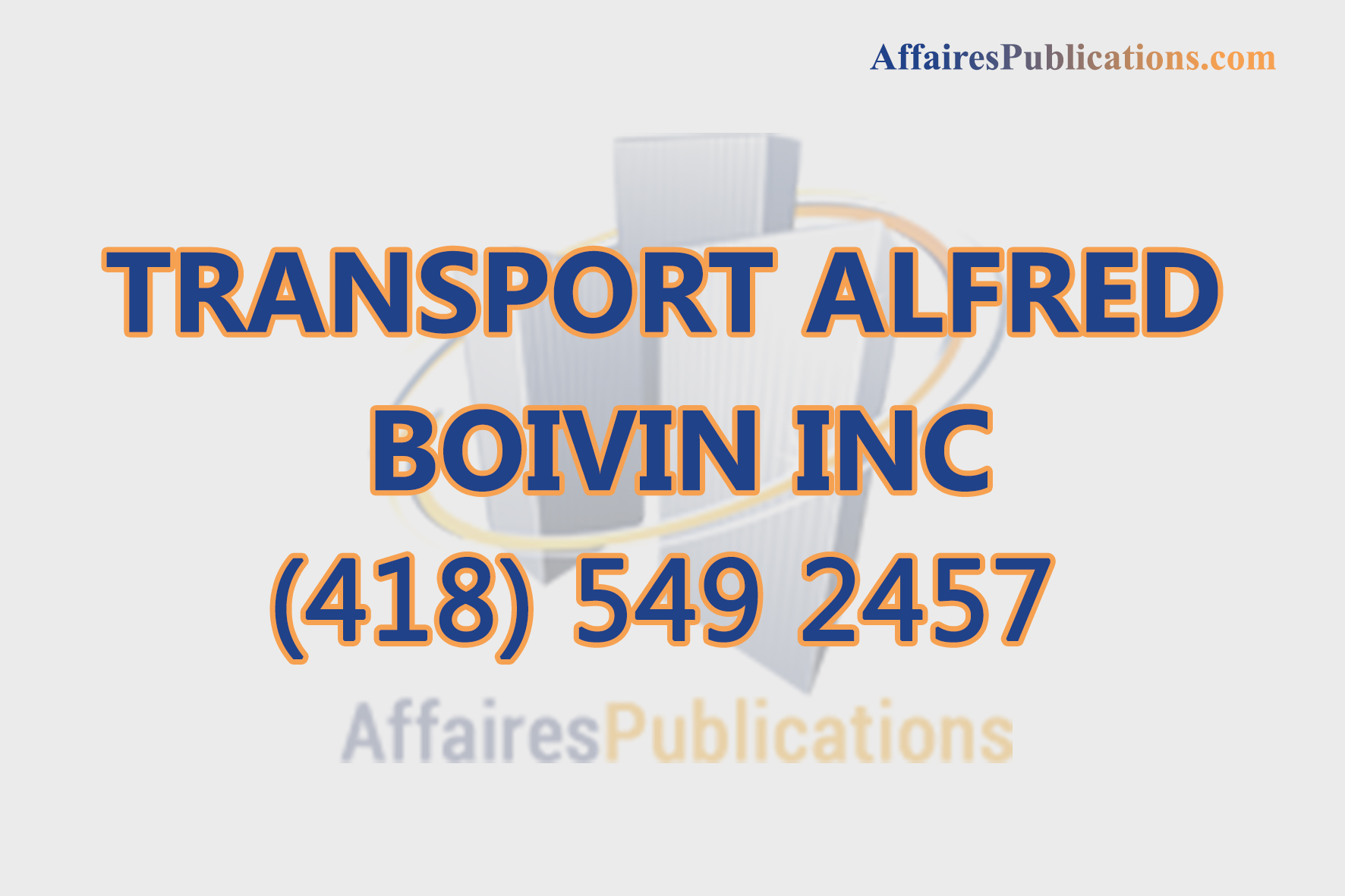 TRANSPORT ALFRED BOIVIN INC