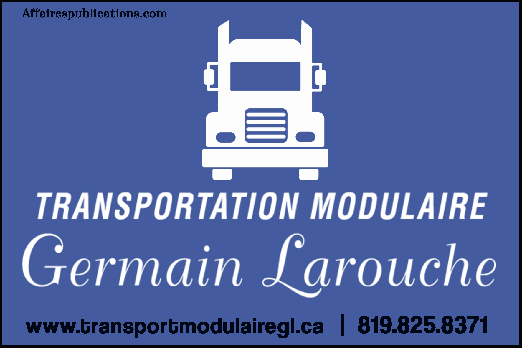 TRANSPORT MODULAIRE GERMAIN LAROUCHE
