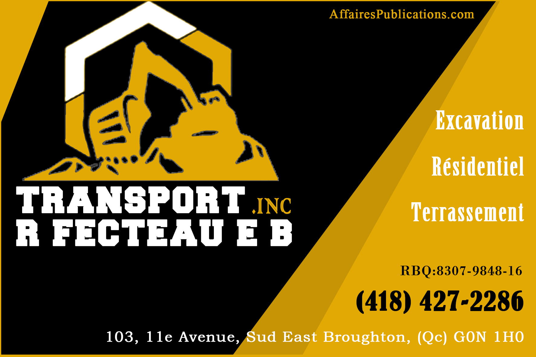 TRANSPORT R FECTEAU E B INC