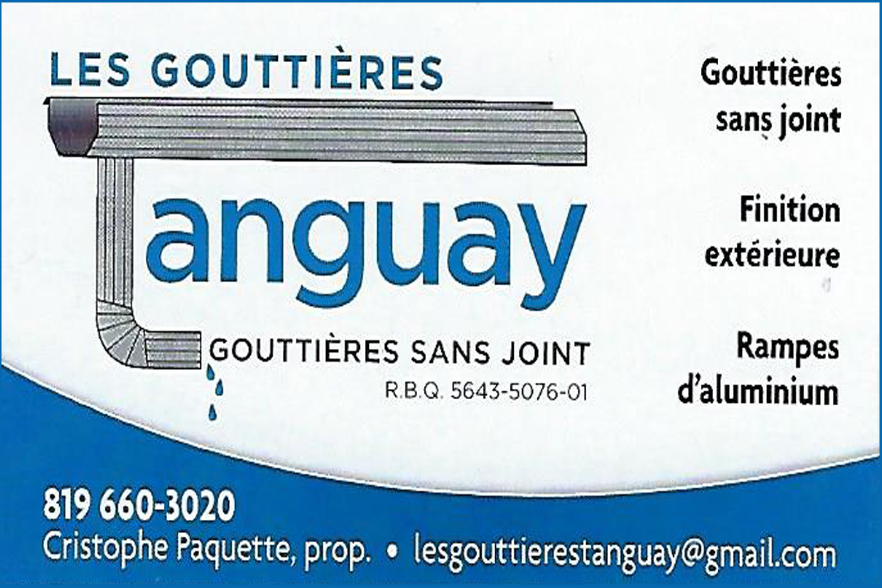 LES GOUTTIÈRES TANGUAY  INC