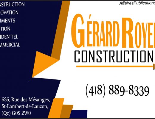 LES CONSTRUCTIONS GÉRARD ROYER INC