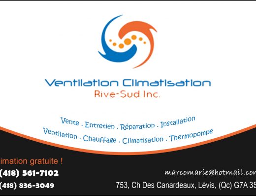 VENTILATION CLIMATISATION RIVE-SUD