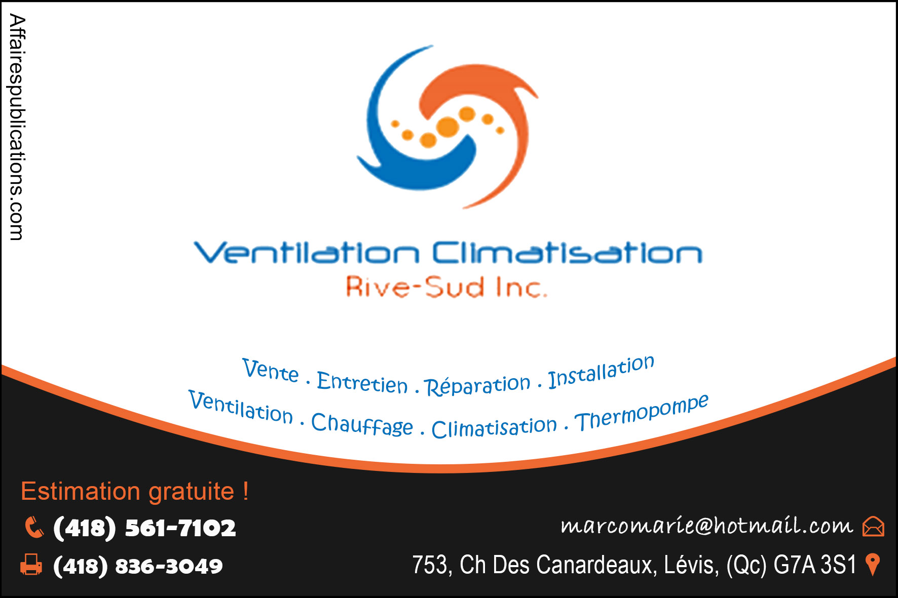 VENTILATION CLIMATISATION RIVE-SUD