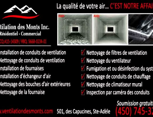 VENTILATION DES MONTS INC