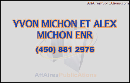 YVON MICHON ET ALEX MICHON ENR
