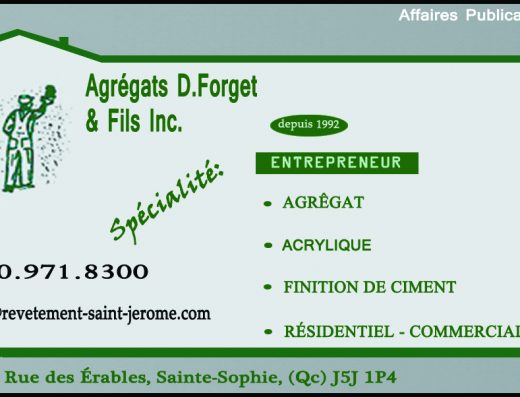 AGRÉGATS D FORGET INC