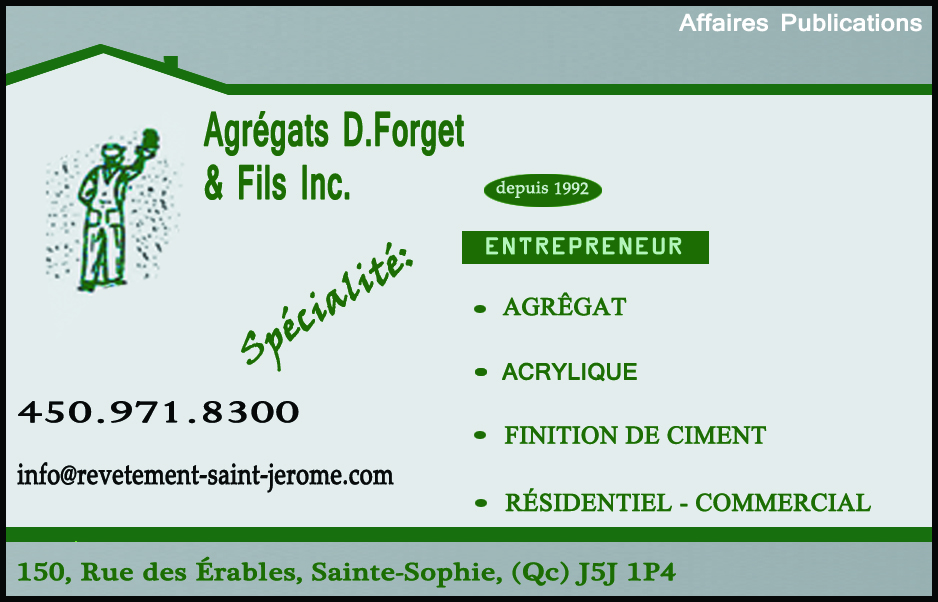AGRÉGATS D FORGET INC