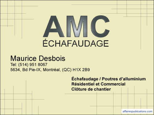 ÉCHAFAUDAGE AMC