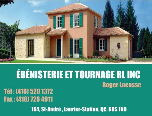 ÉBÉNISTERIE ET TOURNAGE RL INC