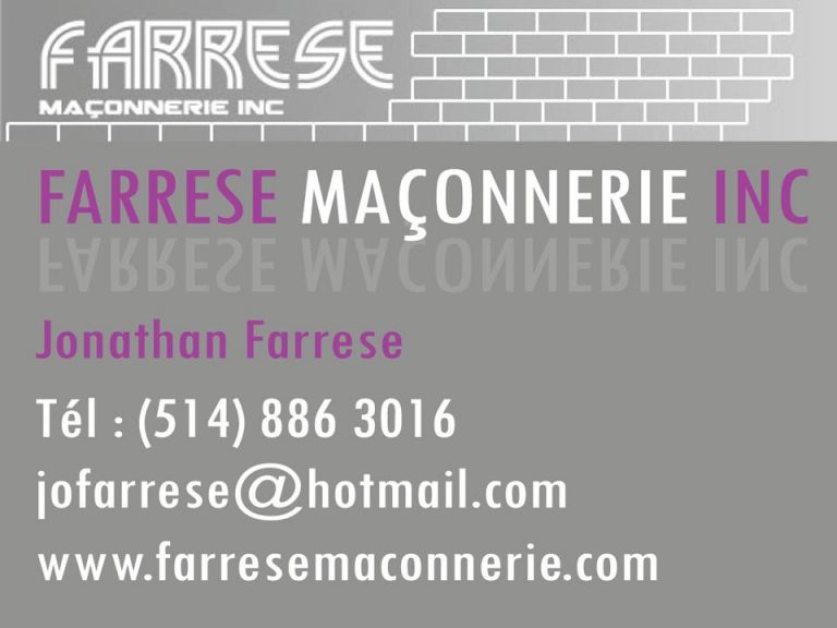 FARRESE MAÇONNERIE INC