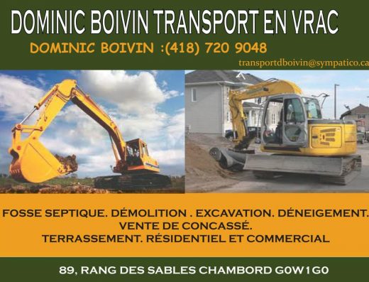 DOMINIC BOIVIN TRANSPORT EN VRAC