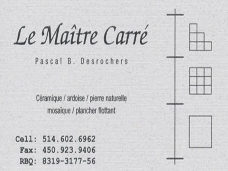 LE MAITRE CARRE
