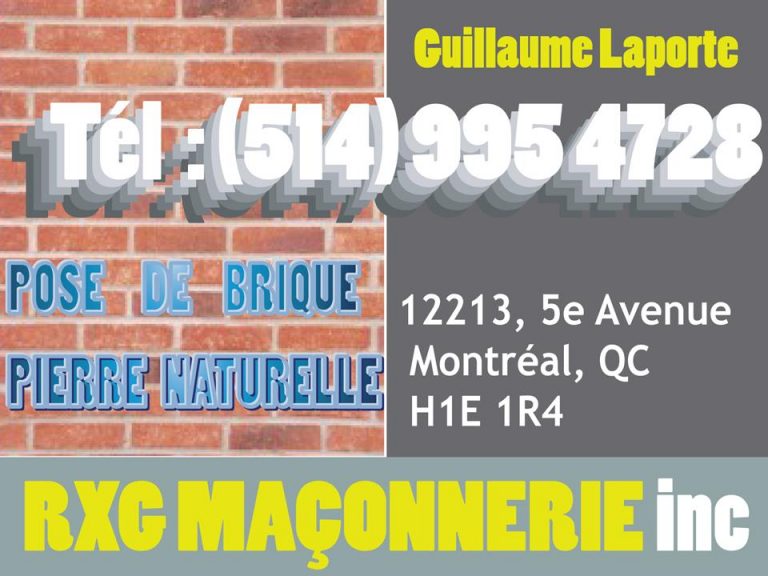 RXG MAÇONNERIE INC