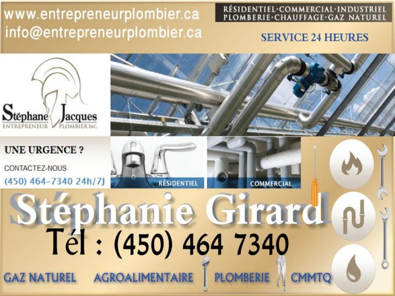 STÉPHANE JACQUES ENTREPRENEUR PLOMBIER INC