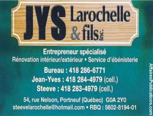 JYS LAROCHELLE ET FILS
