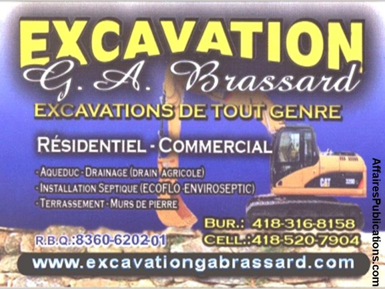 EXCAVATION GA BRASSARD
