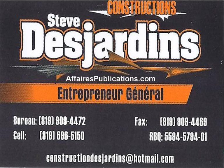 CONSTRUCTION STEVE DESJARDINS