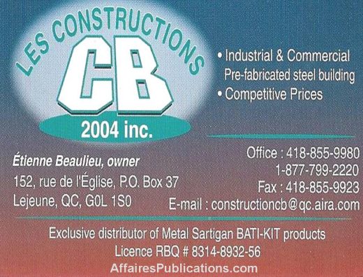 CONSTRUCTION CB 2004 INC