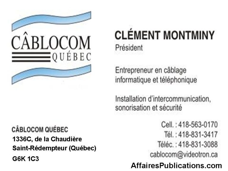 CÂBLOCOM QUÉBEC INC