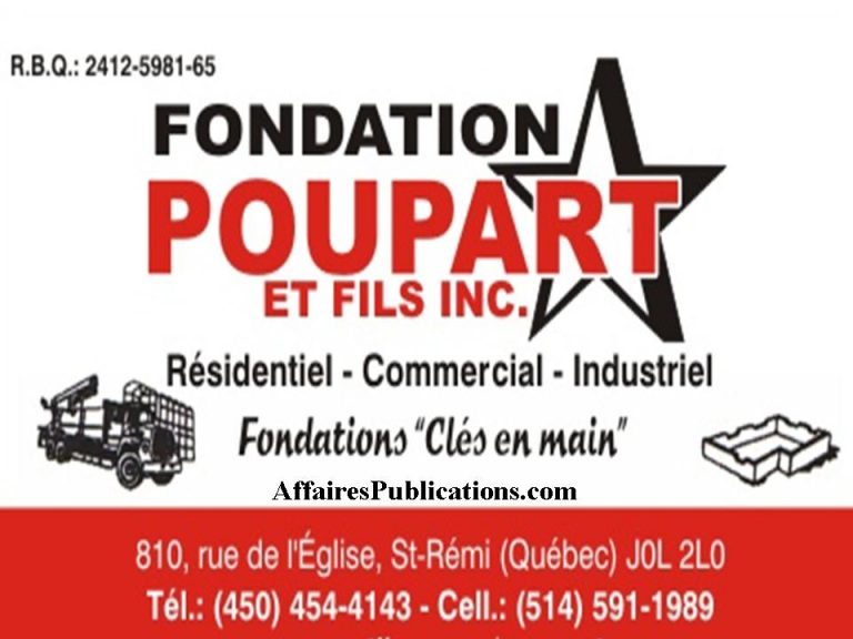 FONDATION POUPART ET FILS
